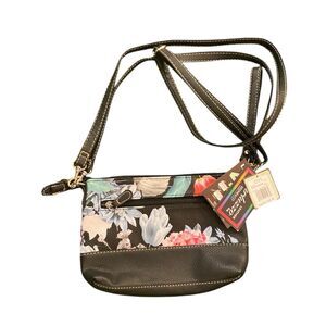 The Charluzzo Leather Bag Stone & Co Floral Crossbody Purse